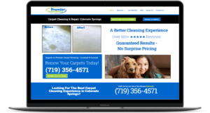 Premier Carpet Cleaning Desktop website